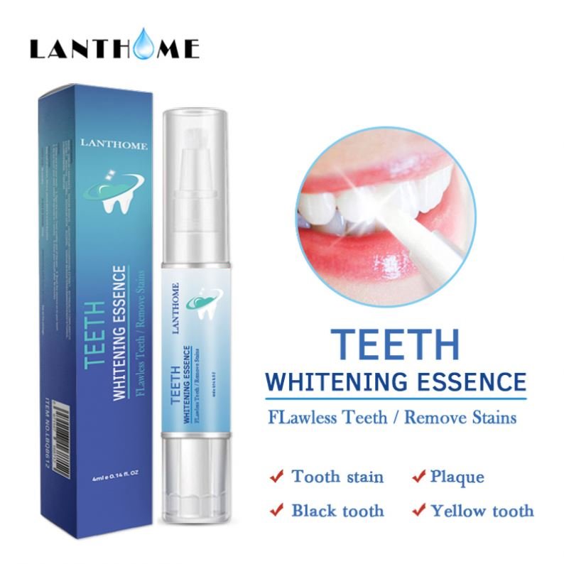 LANTHOME Wholesale Private Label 4ML Natural Organic Teeth Care Teeth Whitening Liquid Cleaning Dental Dentifrice Gel Pen