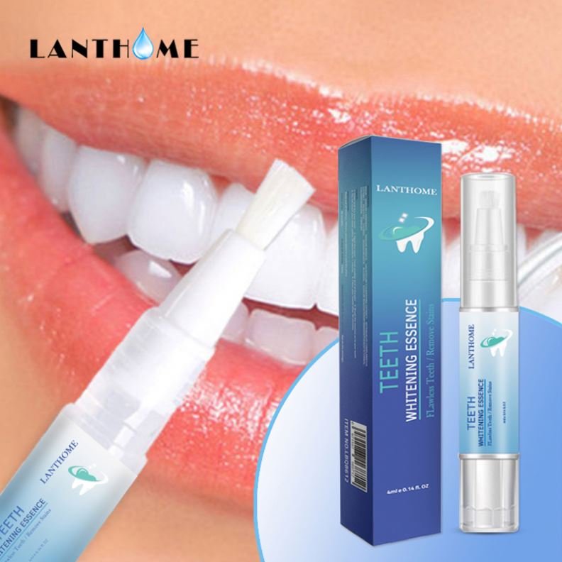 LANTHOME Wholesale Private Label 4ML Natural Organic Teeth Care Teeth Whitening Liquid Cleaning Dental Dentifrice Gel Pen