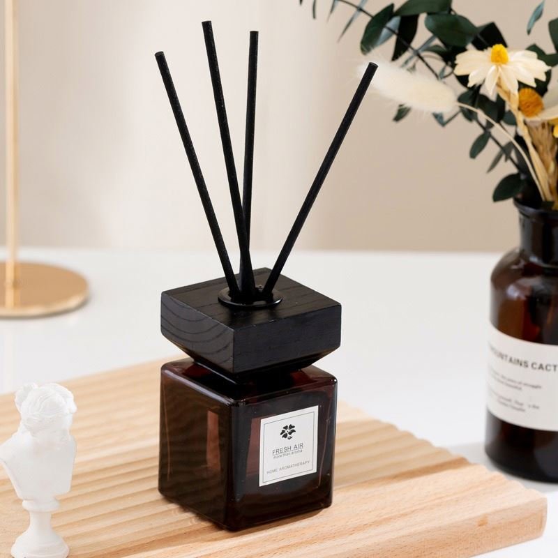 Indoor air freshener A reed diffuser with a fragrance essential oil that freshens the air for lasting fragrance