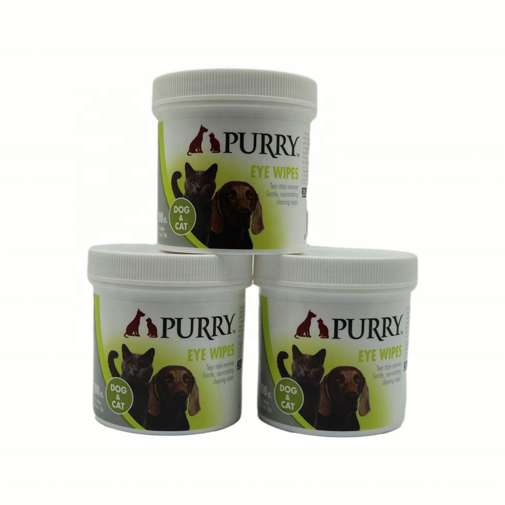 Pet dental wipe care small round clean teeth remove tartar and gum massage and freshen breath for dog & cat