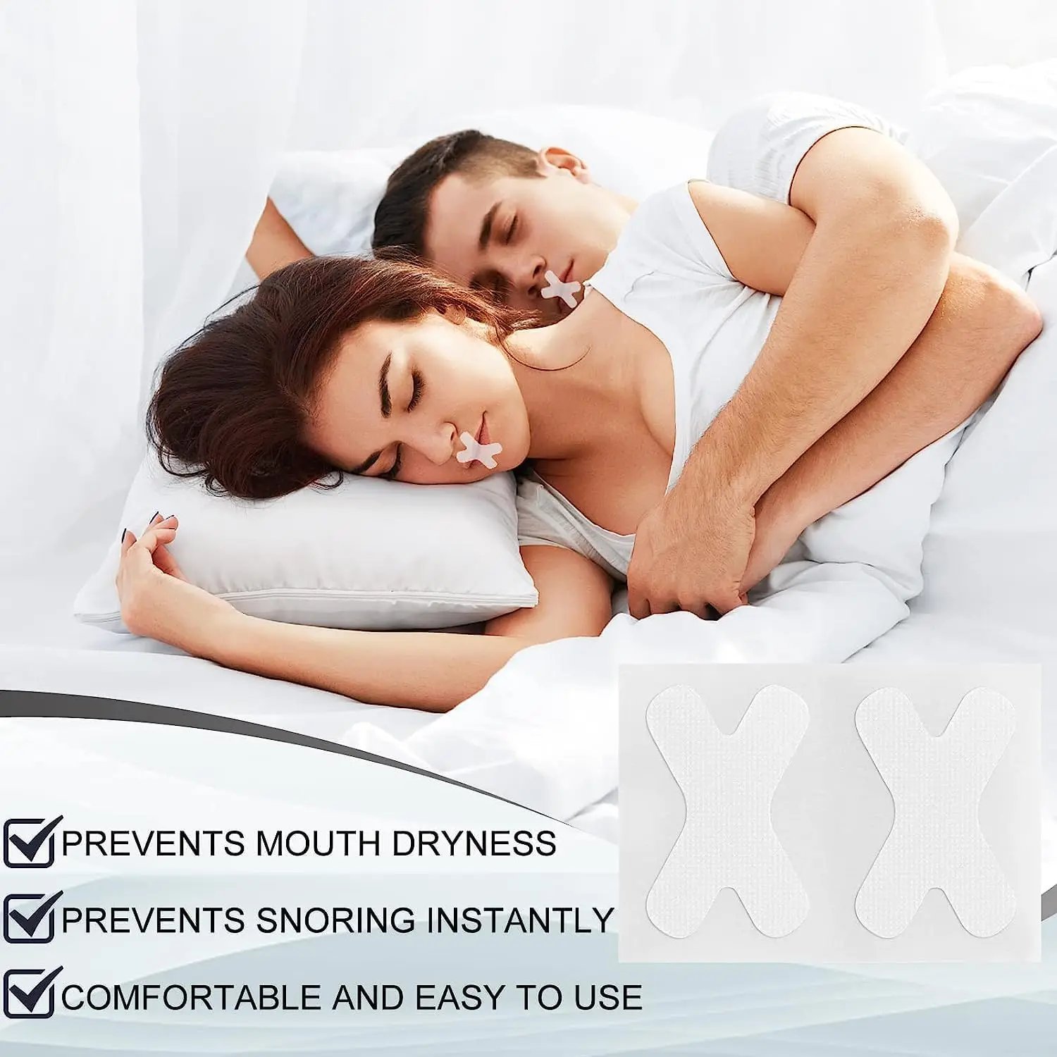 2023 NEW Design Hodaf hotsale Wholesale Sleeping Quality Improvement Sleep Mouth Strips Mouth Tape for Snoring