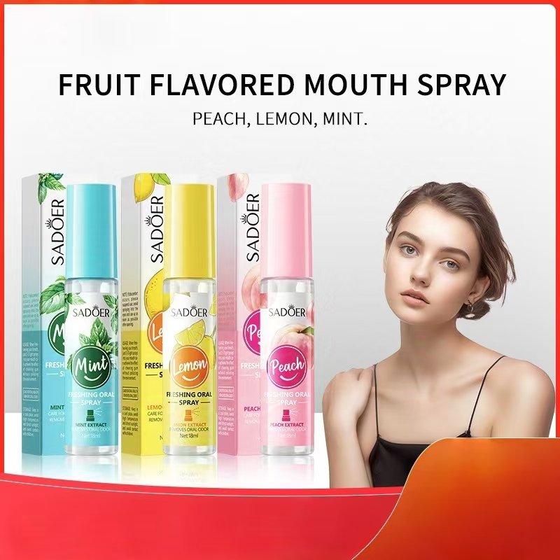 SADOER OEM ODM Portable Mint Mouth Spray Refreshing Oral Care Persistent fragrance Breath Refresher Oral Spray