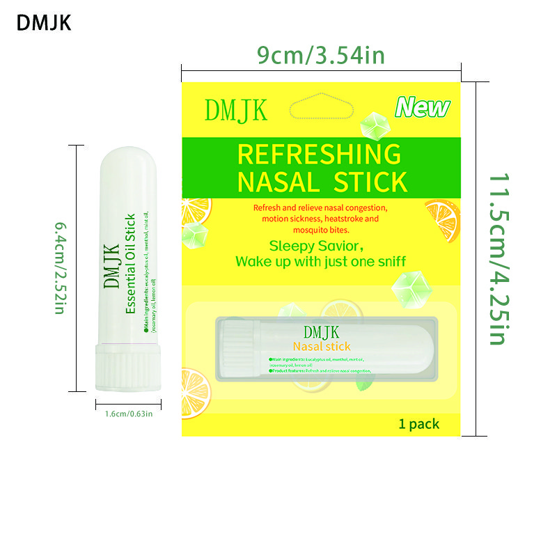 Flower Fragrant Mint Nasal Inhaler Refreshing Oil Nose Stopper Patch Type Nose Breathing Device