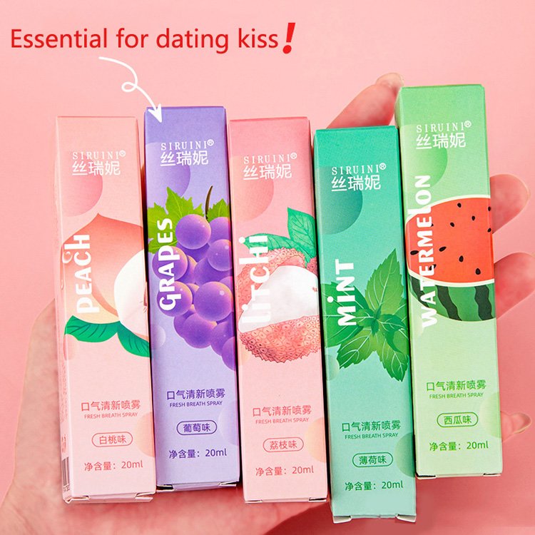 Portable Mouth Spray Refreshing Oral Care Long-Lasting Fragrance Fresh Breath Deodorant Fruit Flavor Mouth Freshener Spray