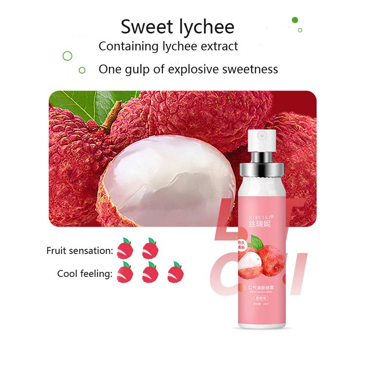 Portable Mouth Spray Refreshing Oral Care Long-Lasting Fragrance Fresh Breath Deodorant Fruit Flavor Mouth Freshener Spray