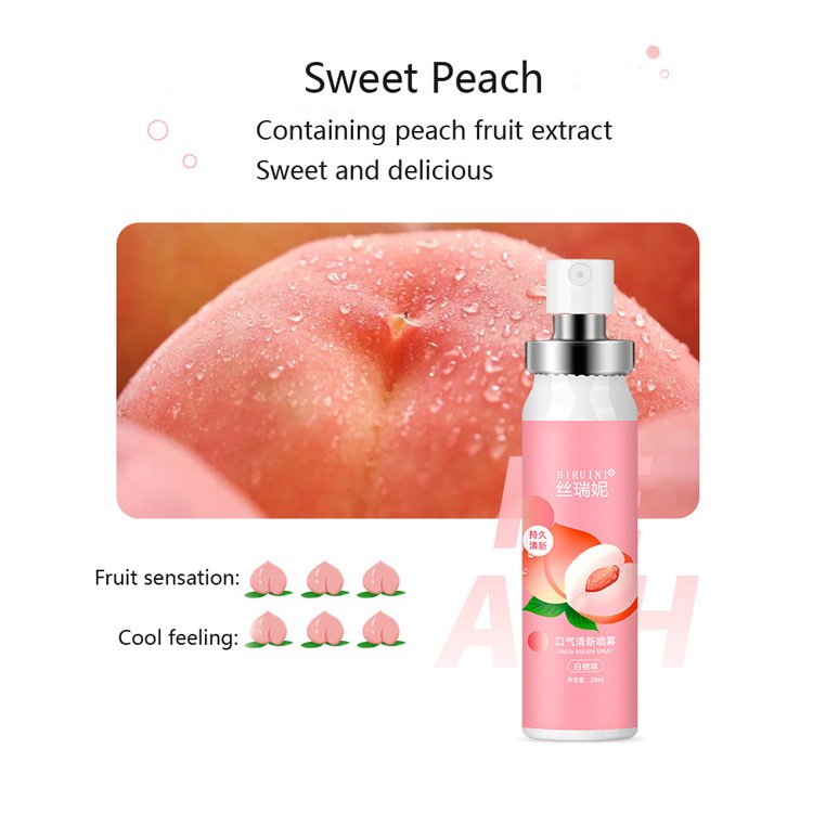 Portable Mouth Spray Refreshing Oral Care Long-Lasting Fragrance Fresh Breath Deodorant Fruit Flavor Mouth Freshener Spray