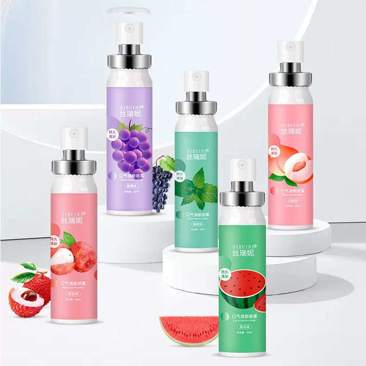 Portable Mouth Spray Refreshing Oral Care Long-Lasting Fragrance Fresh Breath Deodorant Fruit Flavor Mouth Freshener Spray