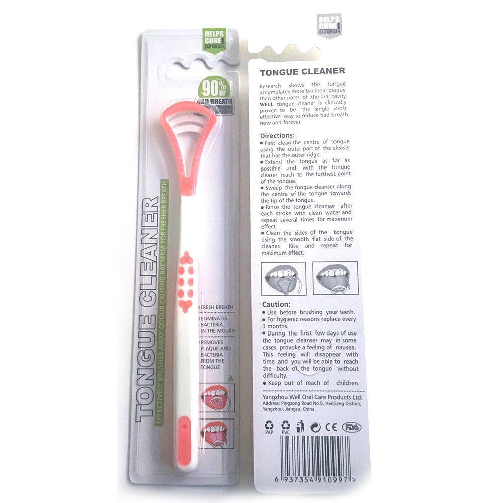 Quality Tongue Scraper Oral Hygiene Care Bad Breath Away Freshener Cleaner Copper Tongue Scraper teeth whitening