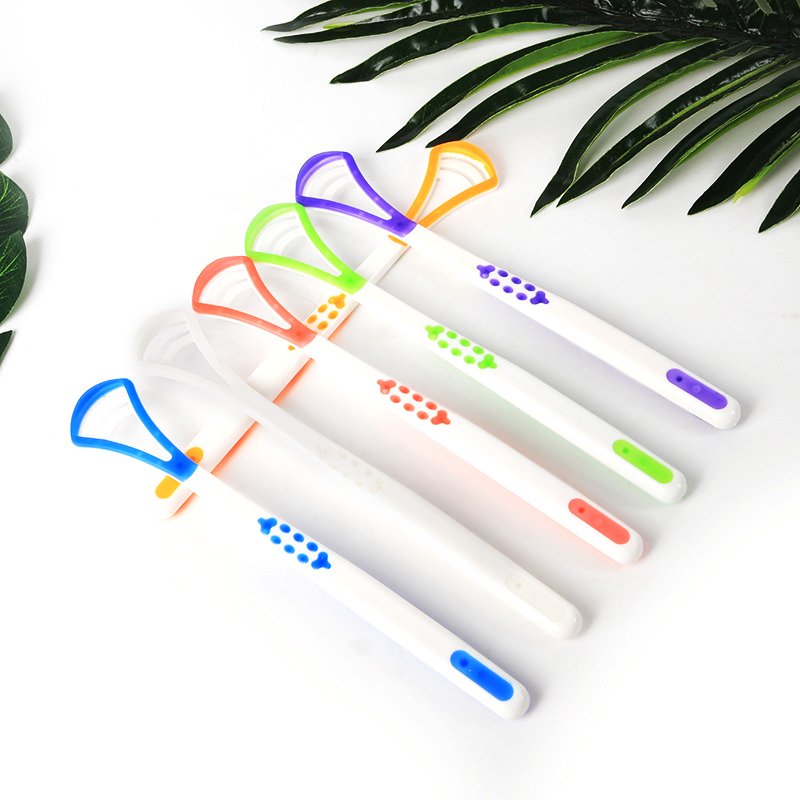 Quality Tongue Scraper Oral Hygiene Care Bad Breath Away Freshener Cleaner Copper Tongue Scraper teeth whitening