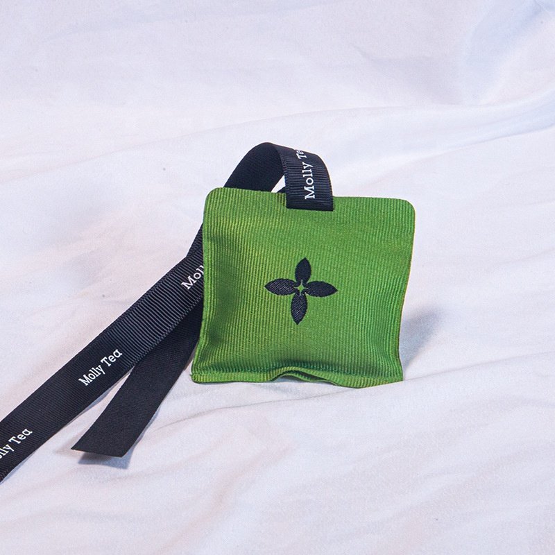 New Design Portable Hanging Car Air Freshener Aromatherapy Durable Fragrant Pouch Woven Fabric Scented Sachet Bag with Ribbon