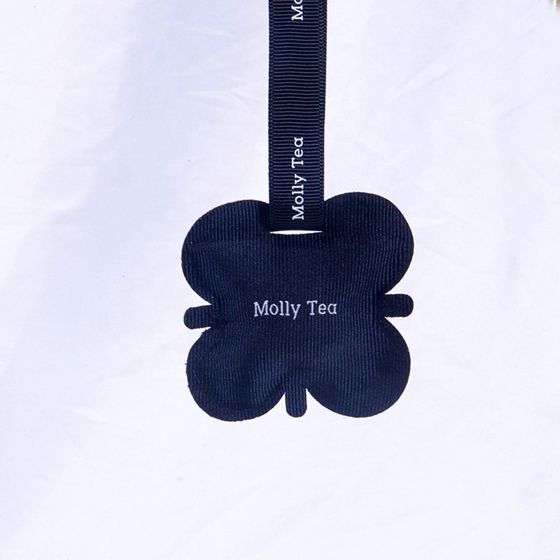 New Design Portable Hanging Car Air Freshener Aromatherapy Durable Fragrant Pouch Woven Fabric Scented Sachet Bag with Ribbon