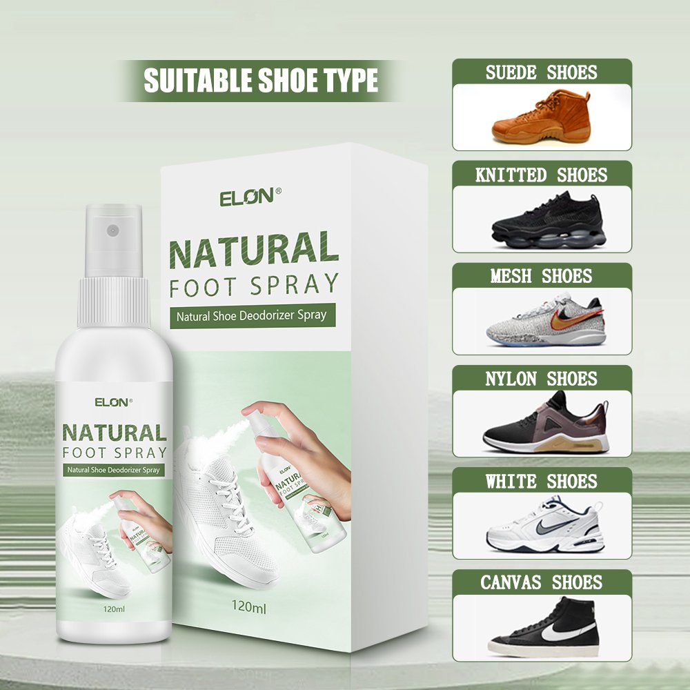 customize 120ml Natural Shoe Odor Eliminator Deodorizer Shoe Freshener Sneaker Smell Remover Deodorant Spray