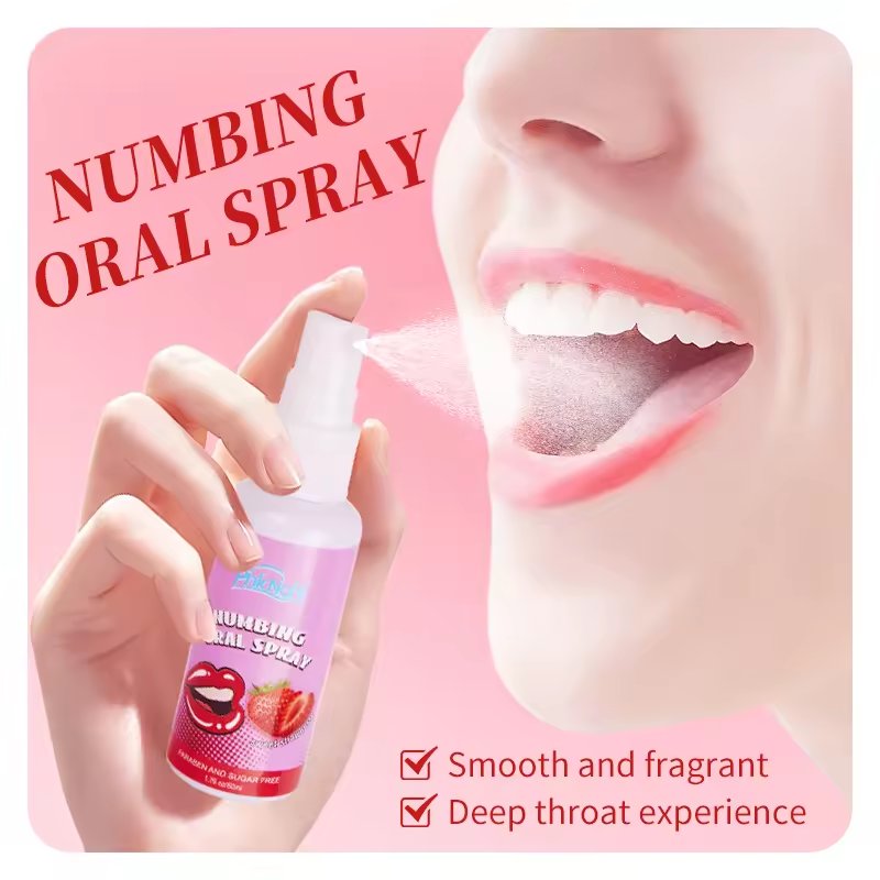 Portable Oral Deep Throat Fruity Breath Freshener Water Based Sexual Spray Long Lasting Fresh Breath Oral Sex Spray For Couples