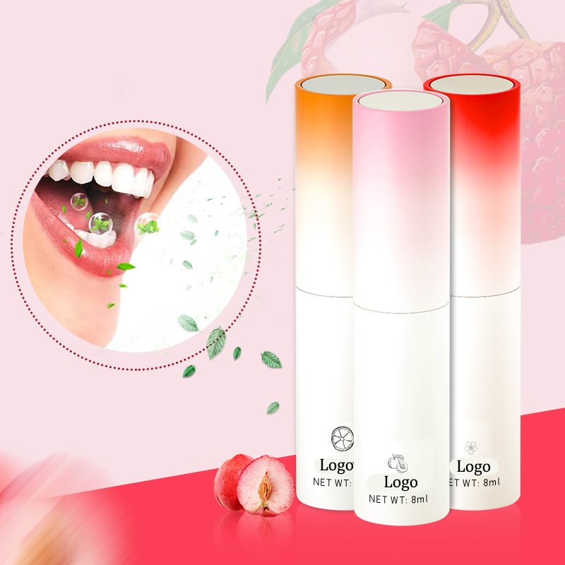 Best private label probiotic in chocolate flavored strawberry flavor freshener perfume dry mouth spray for freshness bad breath