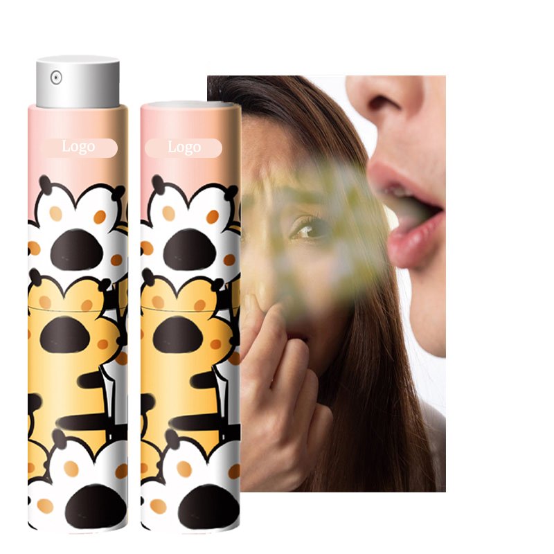 Best private label probiotic in chocolate flavored strawberry flavor freshener perfume dry mouth spray for freshness bad breath
