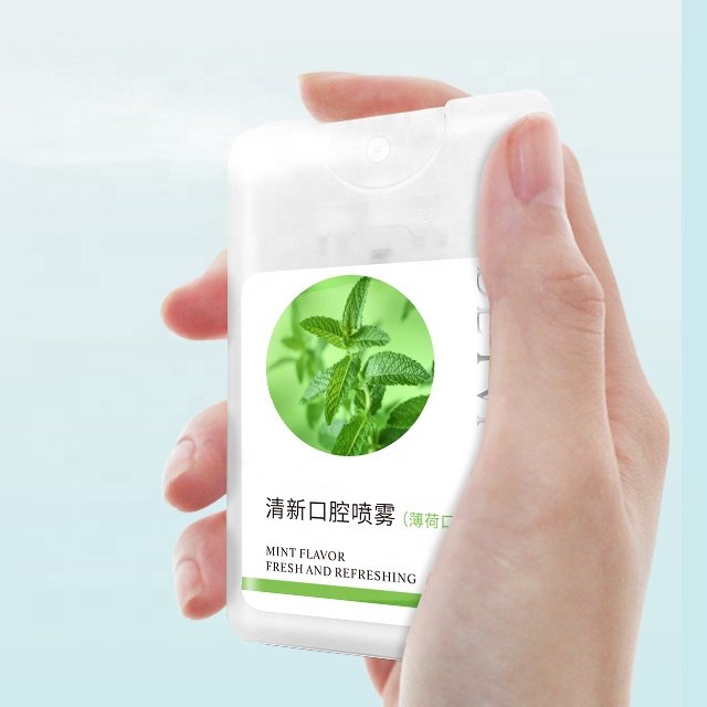Private Label Organic Herbal Peppermint Breath Spray Oral Spray