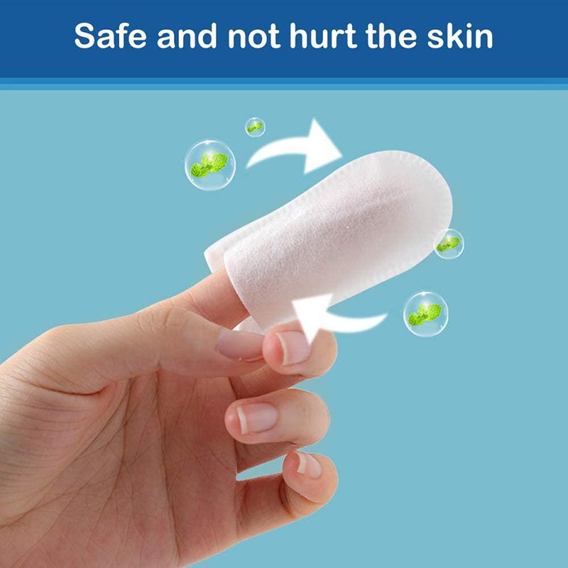 50pcs Dental Care Finger Wipes Reduces Plaque Freshens Breath Teeth Pet Cleaning Teeth Finger Wipes Remove Tartar And Tears