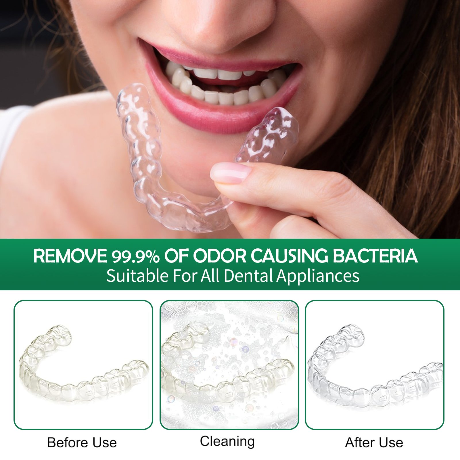 Oral Care Breath Freshening Dental Cleaning Tablets