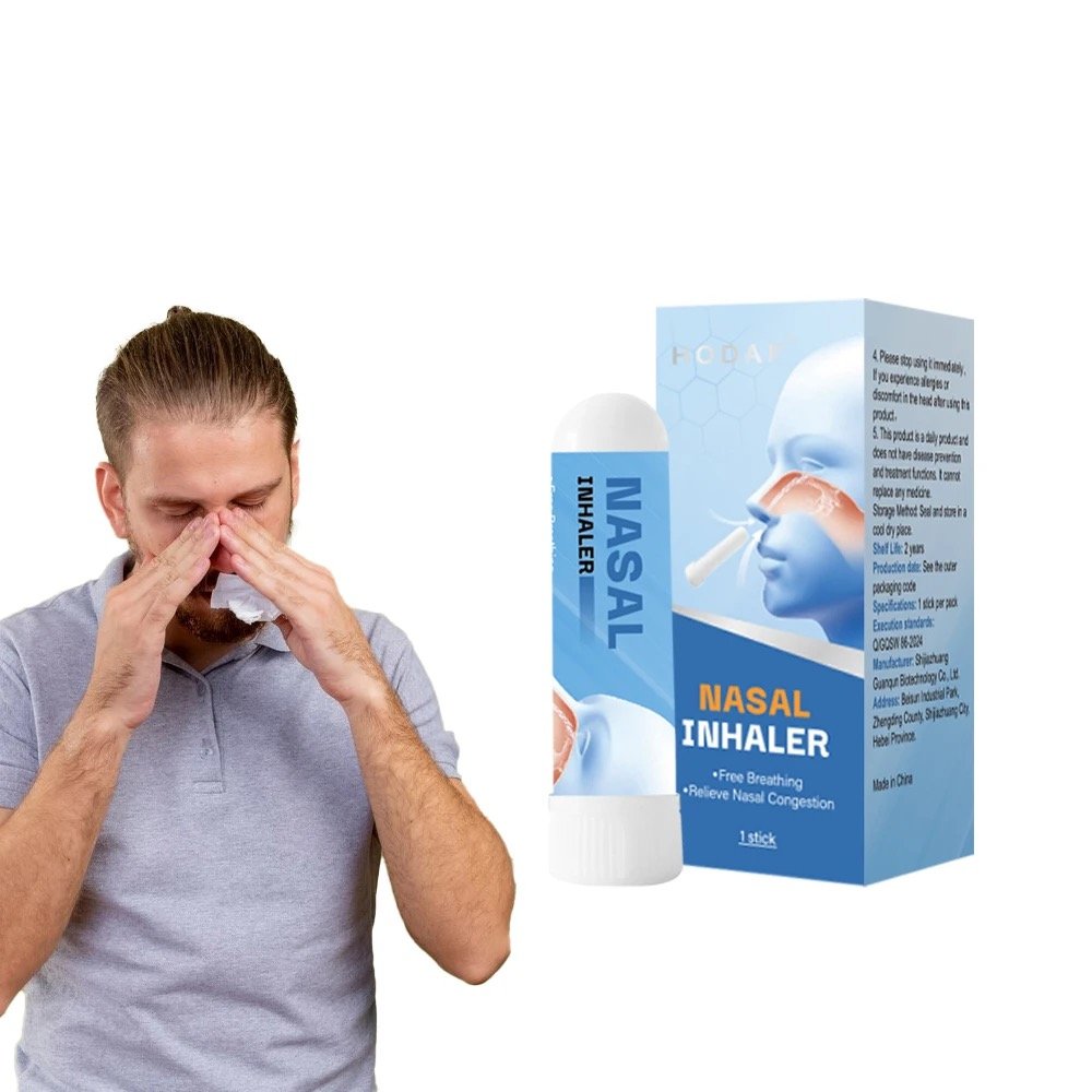 Fresh Cooling Sensation Essential Oils Nasal Inhaler Breathe Vapor Stick Provides