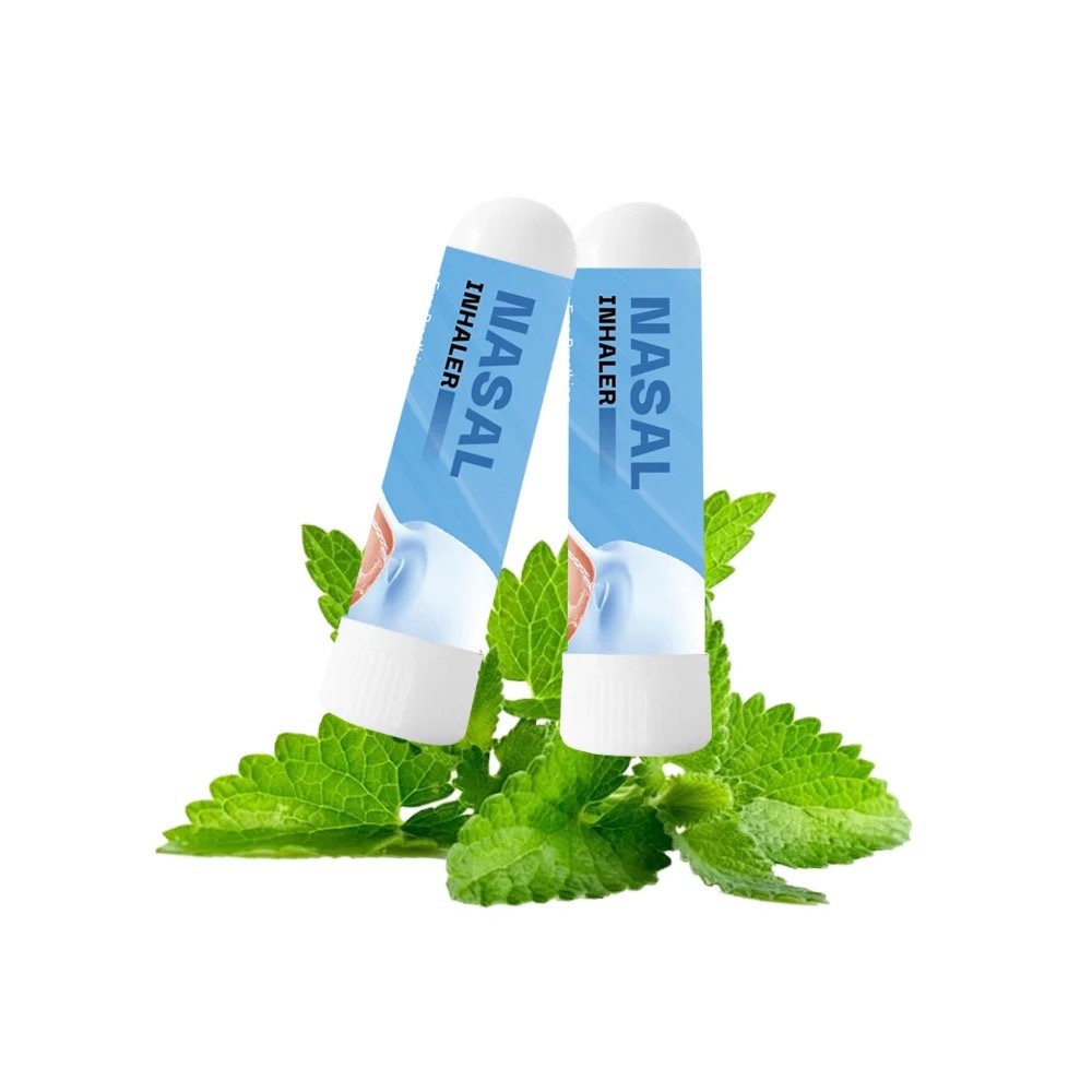 Fresh Cooling Sensation Essential Oils Nasal Inhaler Breathe Vapor Stick Provides