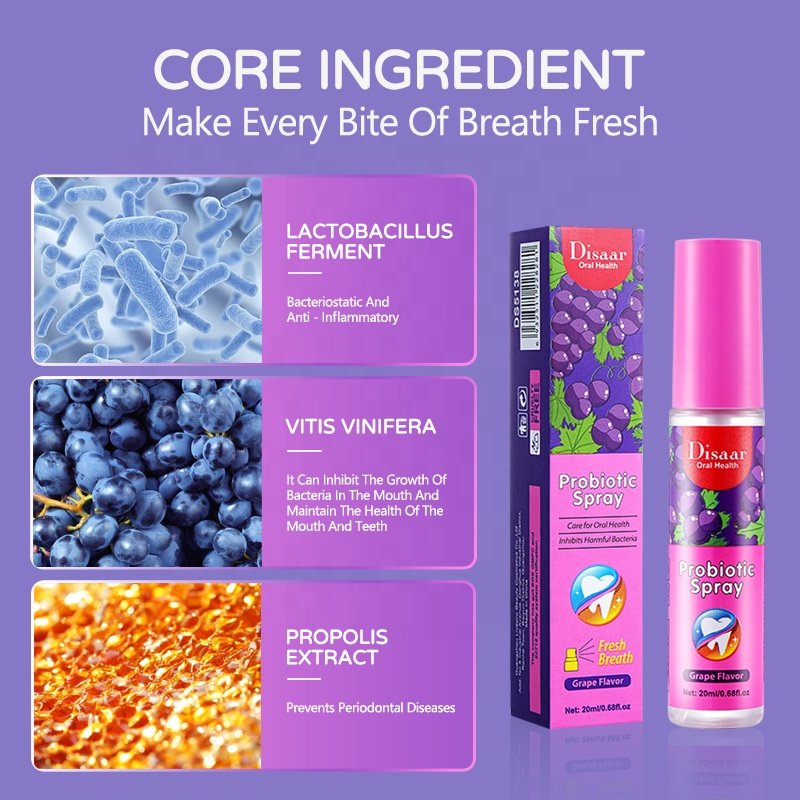 Wholesale Freshener mouth before kiss spray for bad breath odor removal oral care spray