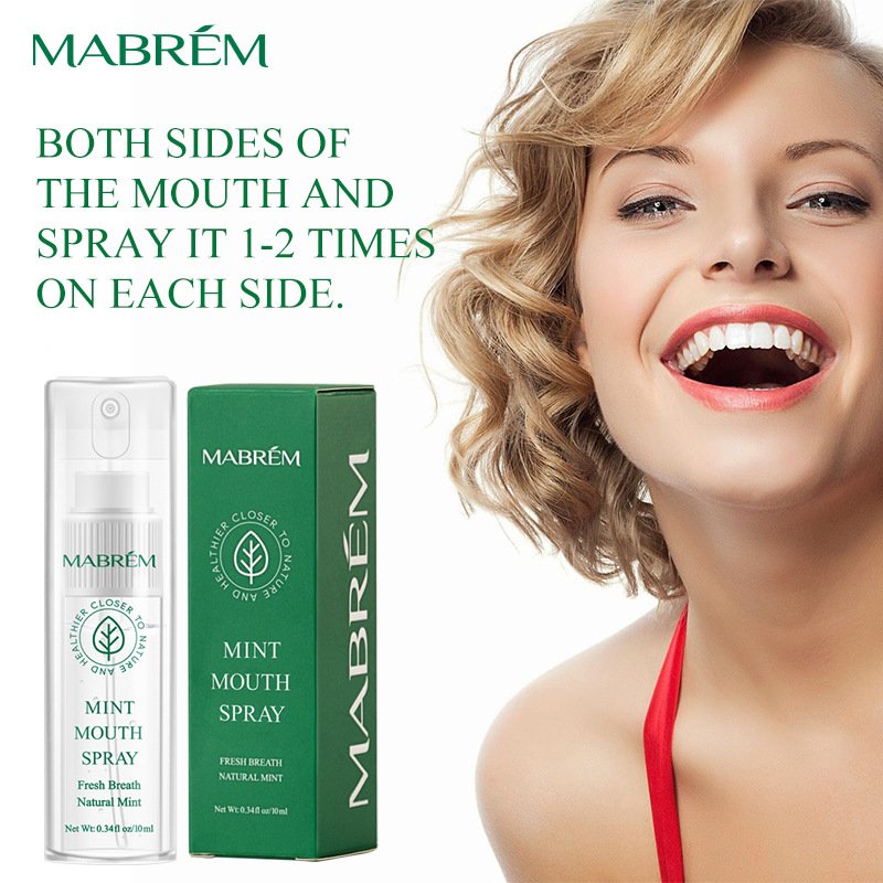 Natural Mint Mouth Cleans Portable Spray Remove Bad Breath Long Lasting Removes Smoke Bad Breath Freshener Air Spray