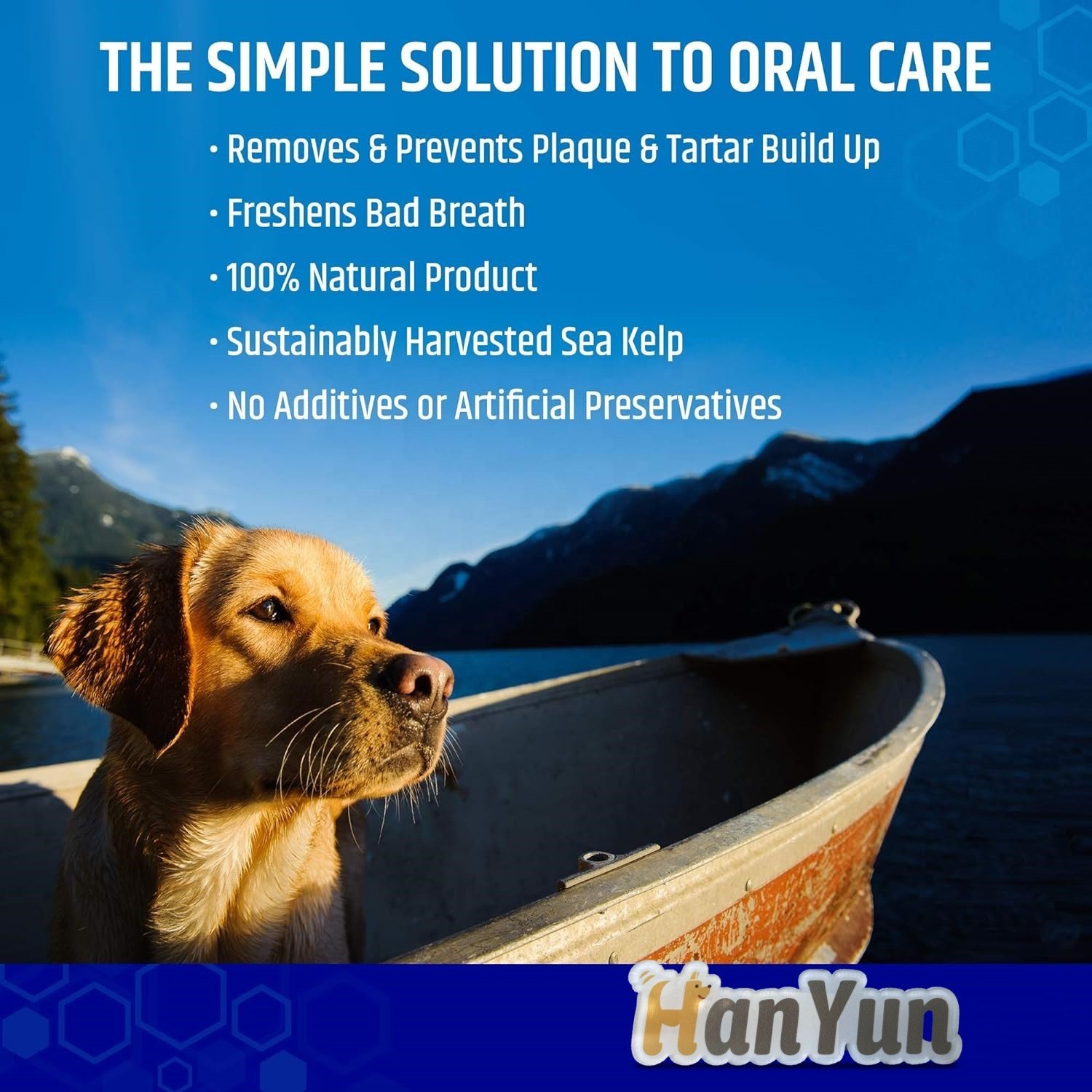 Dental Powder For Dogs & Cats - Clean Teeth - Healthy Gums & Fresh Breath - Manage Plaque & Tartar Build