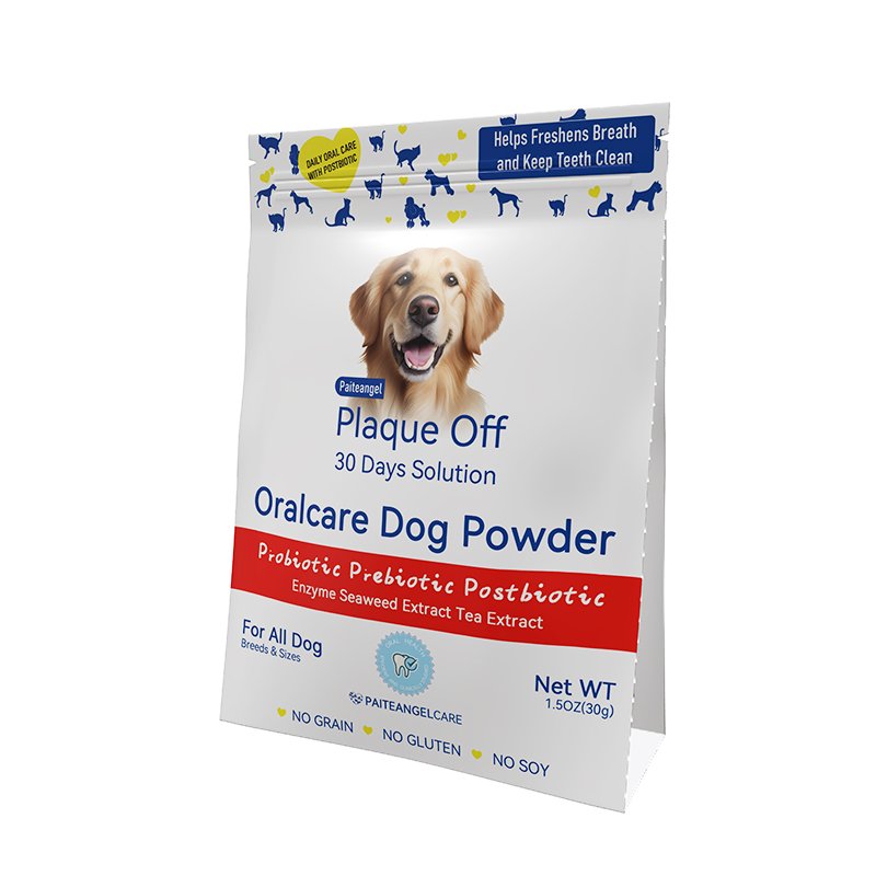 OEM Dog Breath Freshener Powder Pets PlaqueOff Powder Oral Care Supplement