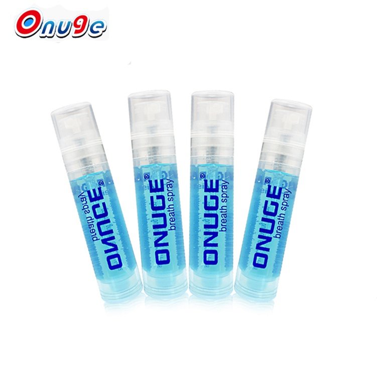 Cool Mint Breath Fresh Mouth Spray Breath Freashing Inhibit Bacteria OEM Convenient Pump Bottle 3ml/5ml/10ml Blue Good