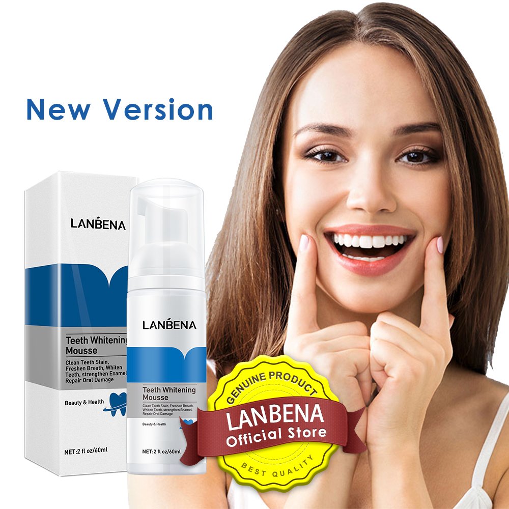 LANBENA Teeth Cleaning Whitening Foam Mousse Remove Teeth Stain Liquid Toothpaste