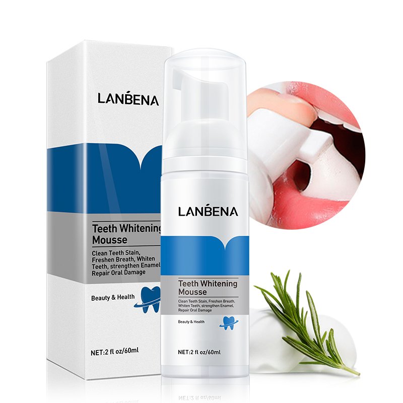 LANBENA Teeth Cleaning Whitening Foam Mousse Remove Teeth Stain Liquid Toothpaste