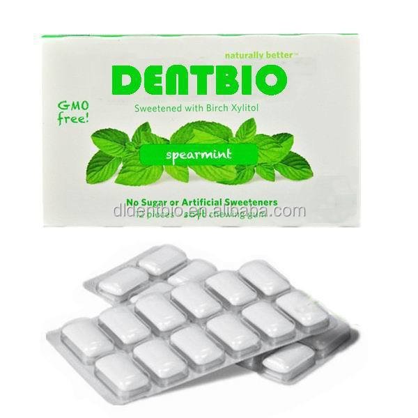 Private Label Service Blister Package 60g 100% Xylitol Chewing Gum