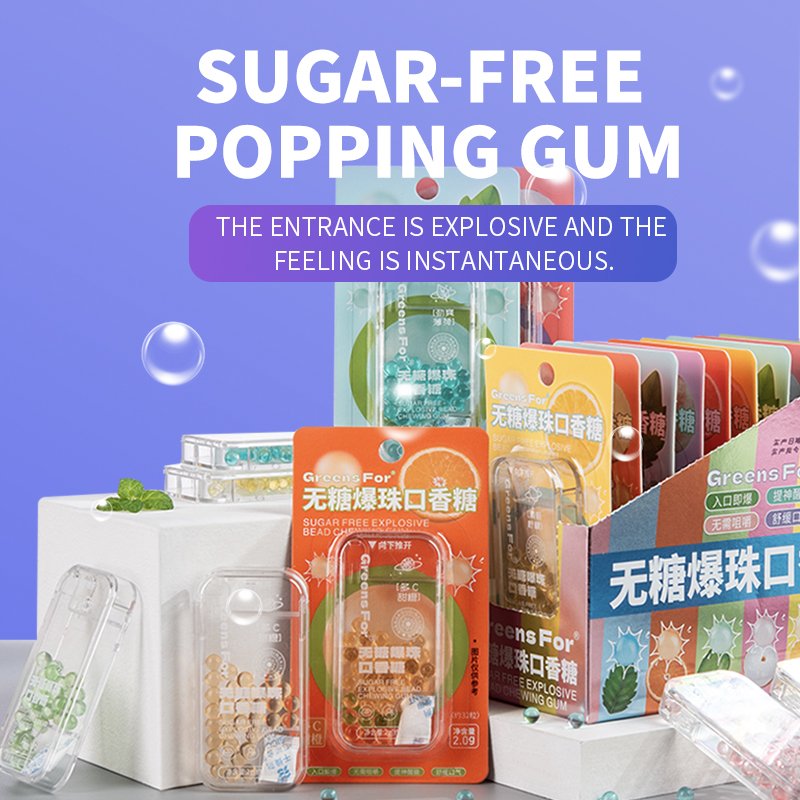Oral Fresh Mint Lemon Grape Flavor Mouth Fresh Breath Portable Mouth Freshener Oral Remove Smoke capsule balls sugar free