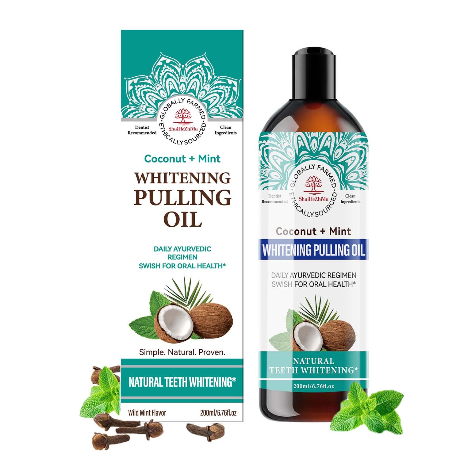 Private Label Organic Travel Rinse Odor Mouthwash Lasting Remove Bad Breath Whitening Teeth Pulling Oil Mouth Wash