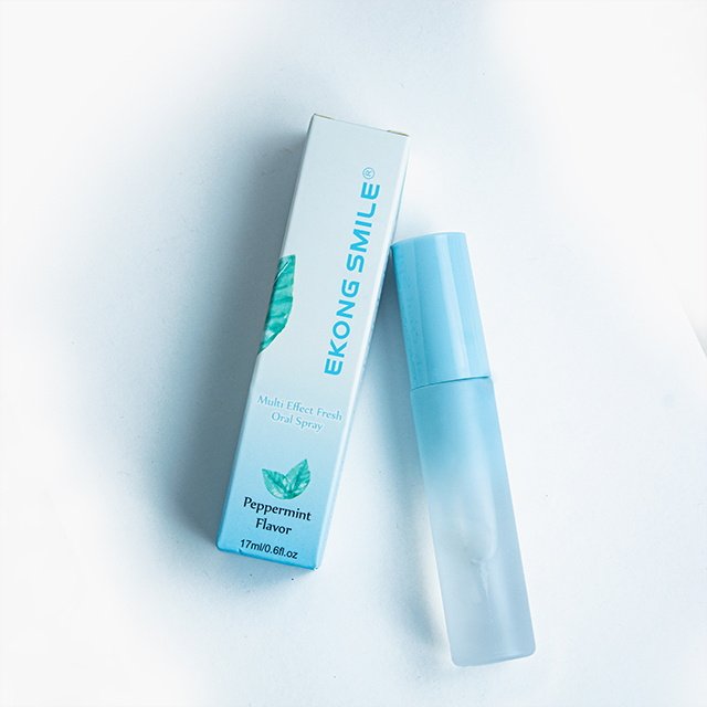 Private Label Mini 17ml Portable Refresher Cool Mint Lime Flavor Fresh Breath Mouth Spray For Oral Care