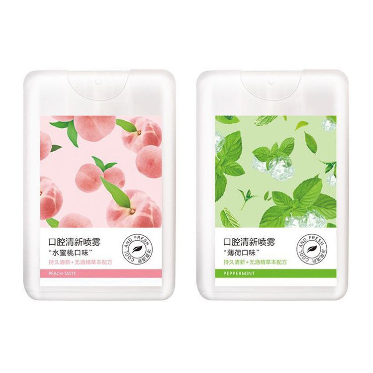 Fresh Breath Month Spray 20ml Peach or Peppermint Taste