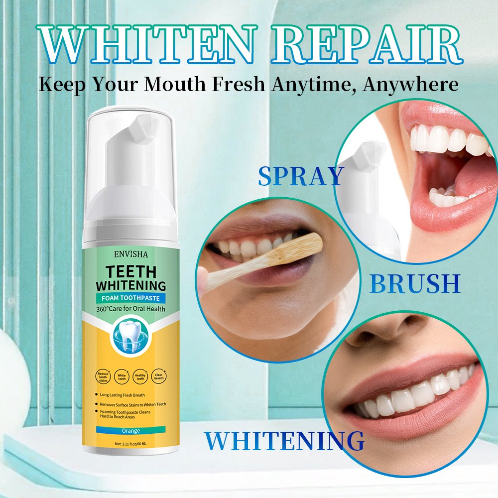 Teeth Whitening Mousse Tooth Whitening Deep Cleaning White Teeth Oral Hygiene Toothpaste Bleaching Remove Stains Dental Tool