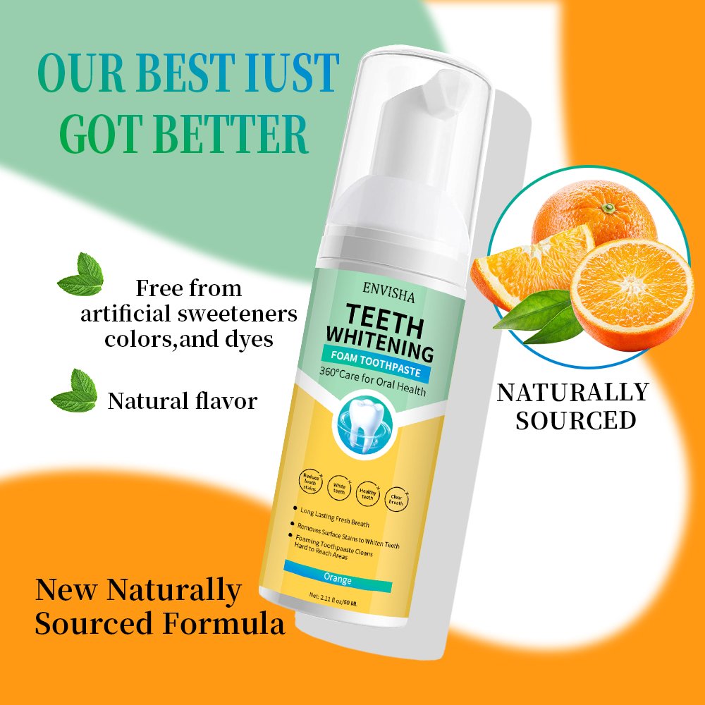 Teeth Whitening Mousse Tooth Whitening Deep Cleaning White Teeth Oral Hygiene Toothpaste Bleaching Remove Stains Dental Tool