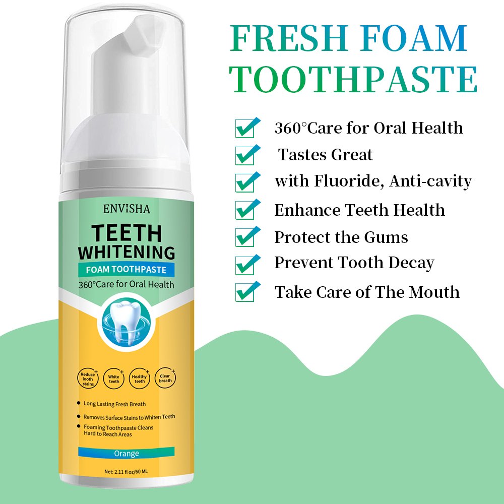 Teeth Whitening Mousse Tooth Whitening Deep Cleaning White Teeth Oral Hygiene Toothpaste Bleaching Remove Stains Dental Tool