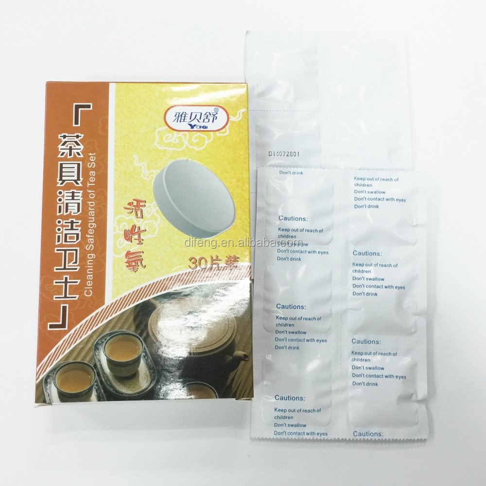 Factory price wholesale cleaning tablets eco friendly Teapot Tea Stain Remover Cleaning Tablet 30 tablets/box