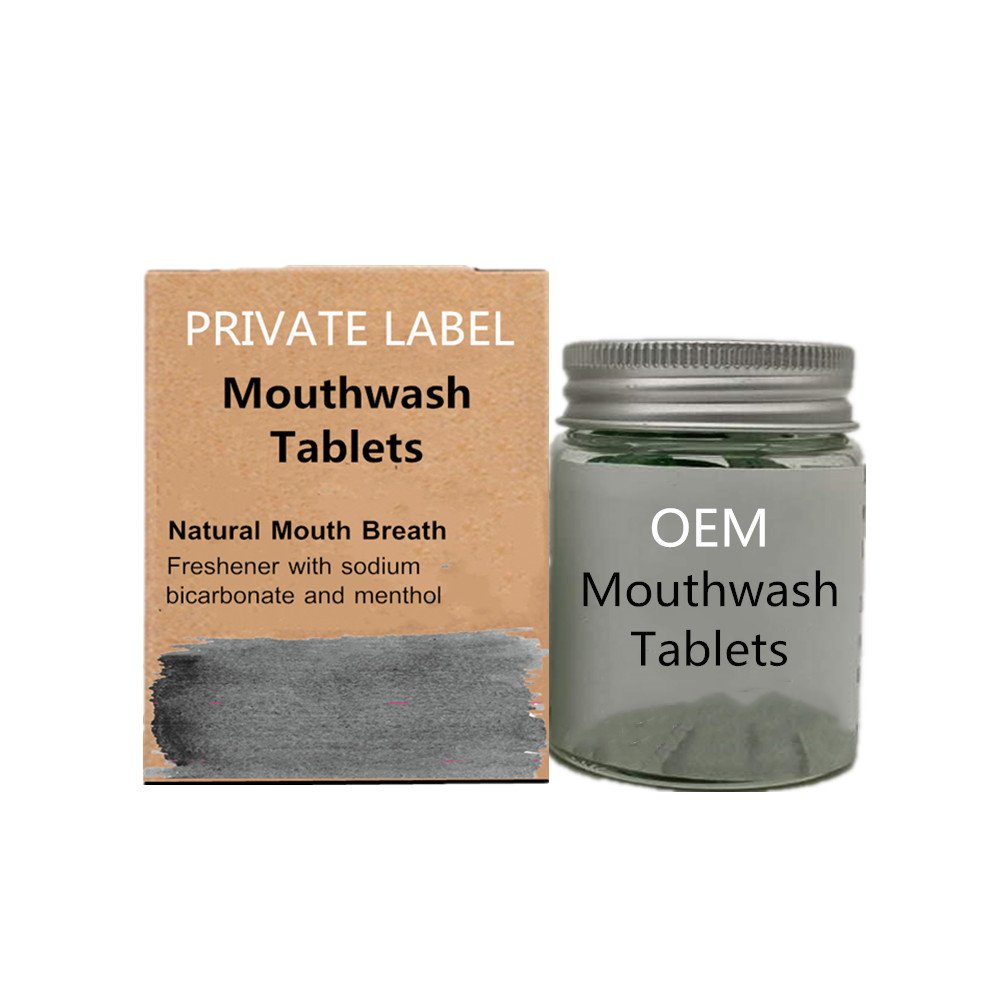 Portable Remove Bad Breath Mint Charcoal Lemon Orange Mouthwash Tablets For Adult