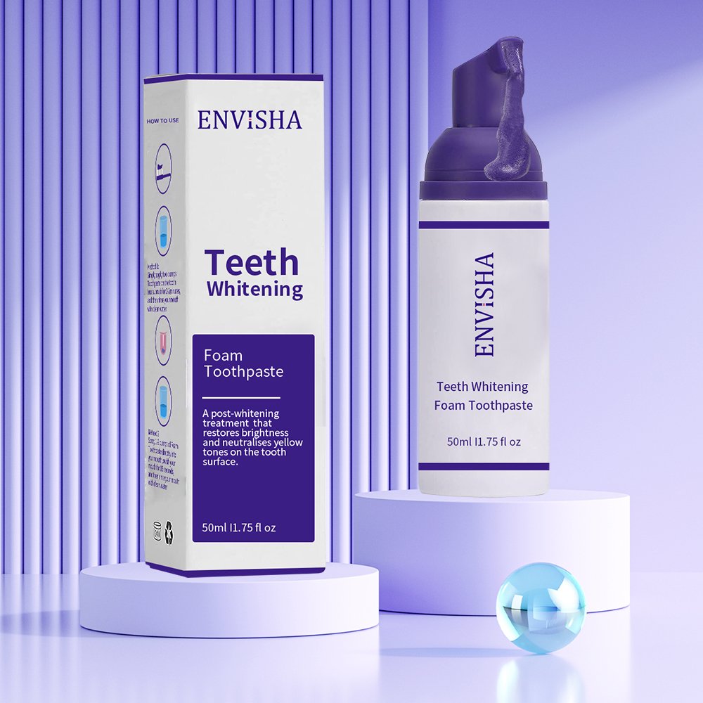 Cheap Purple Teeth Whitening Corrector Mousse Remove Yellow Teeth Purple Tooth Colour Corrector Foam For Teeth Stain Removal