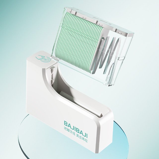 New smart touch dental floss pick dispenser floss stick that cleans teeth and freshens breath