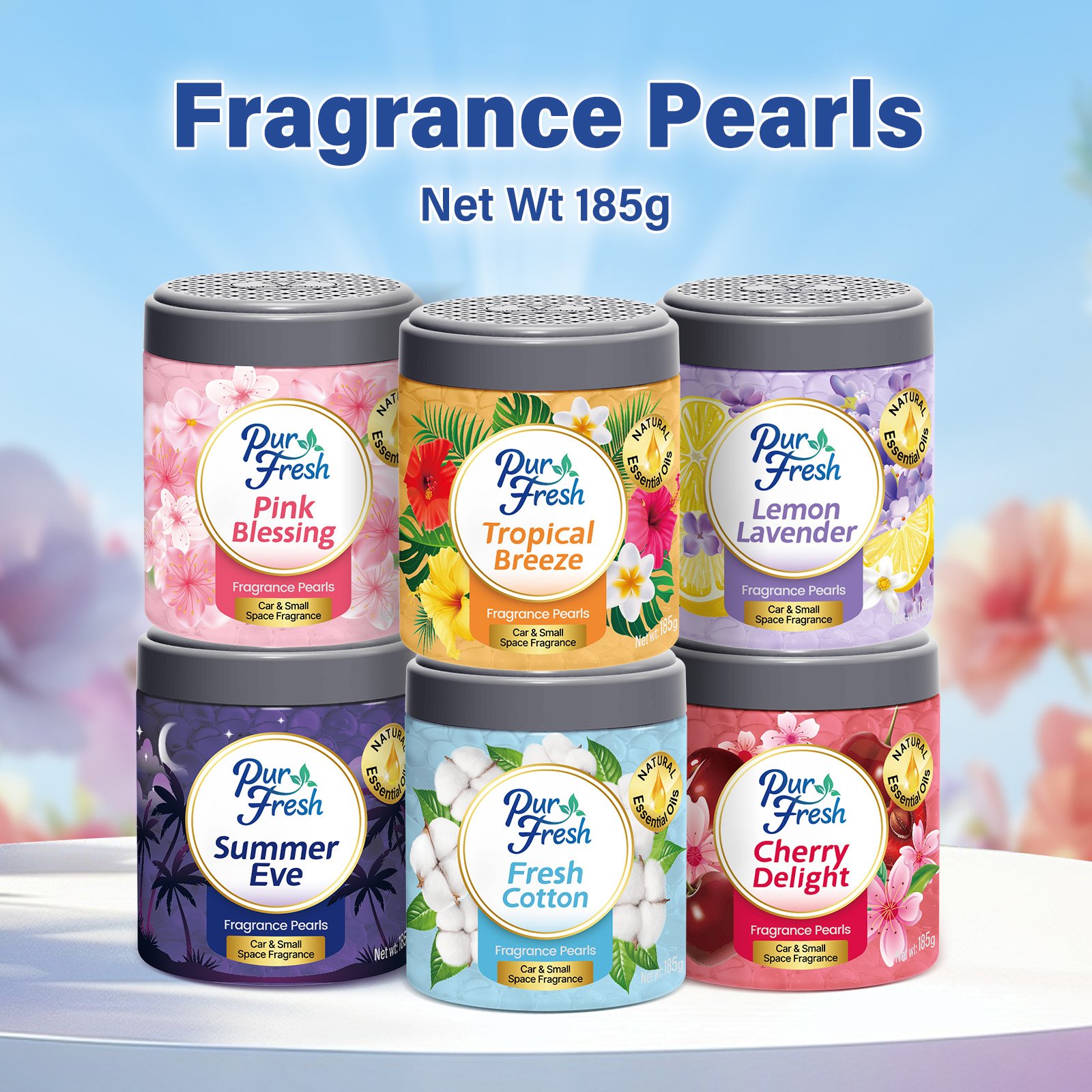 Enhance Your Indoor Space 185g Tropical Breeze beads air fresheners with a Refreshing Scent