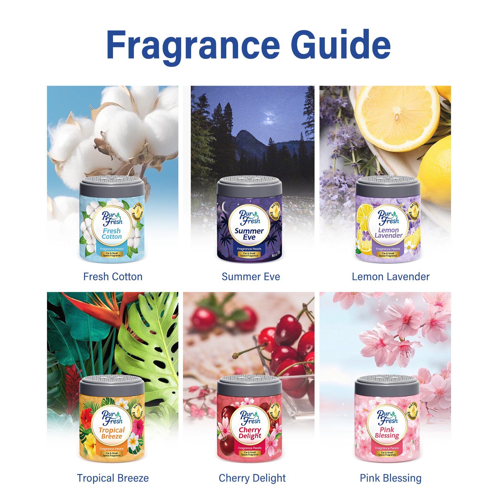 Enhance Your Indoor Space 185g Tropical Breeze beads air fresheners with a Refreshing Scent