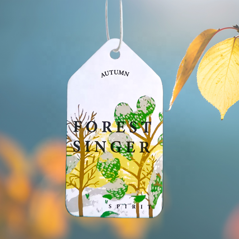 Ready to ship customized paper air freshener cotton paper perfume fragrance scented logo AROMA car air freshener