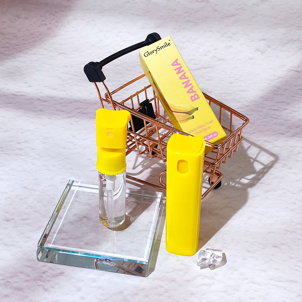 OEM Mouth Spray 10ml Fine Mist Oral Spray Banana Flavor Oral Freshener Glorysmile