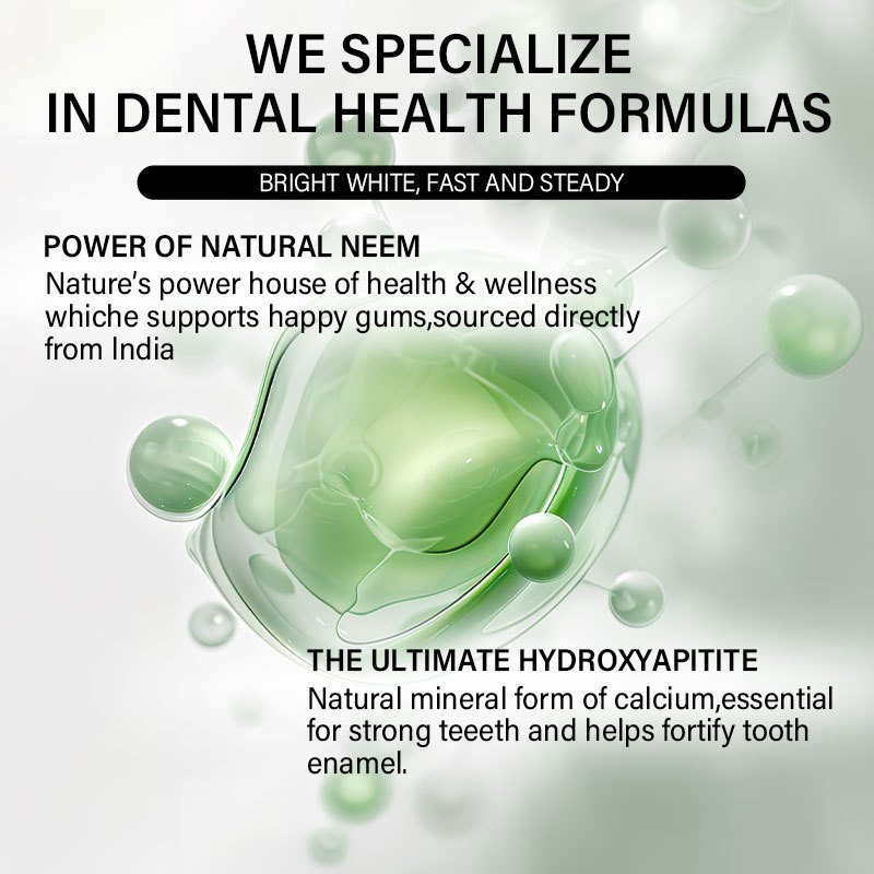 OEM ODM Natural Coco Mint Jasmine Neem Hydroxyapatite Toothpaste & Fluoride Free Freshens Breath