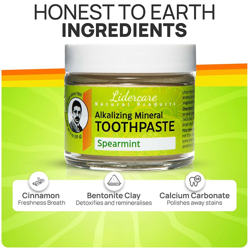 Peppermint Remineralizing Toothpaste Natural Whitening Tooth paste Freshen Breath Promotes Enamel Vegan Fluoride Free Toothpaste