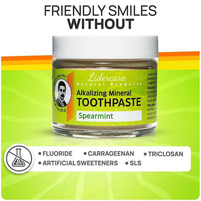 Peppermint Remineralizing Toothpaste Natural Whitening Tooth paste Freshen Breath Promotes Enamel Vegan Fluoride Free Toothpaste